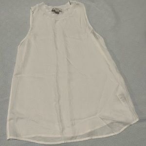 Vince white sleeveless blouse